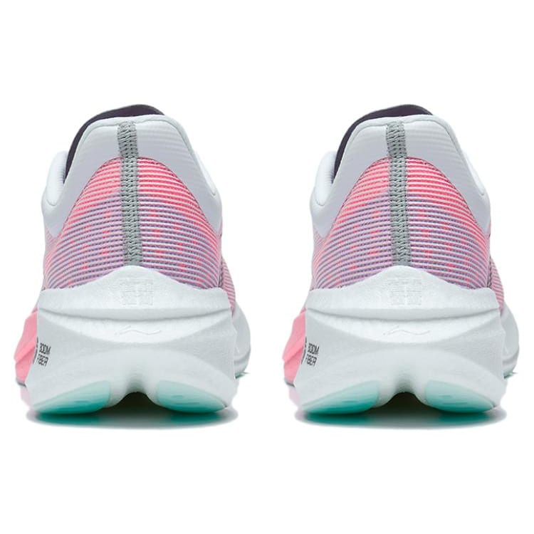 Li Ning Feidian 3 Challenger Abrasion Resistant Breathable Low top Sprint Running Shoes Men's Pink White ARMT037-8