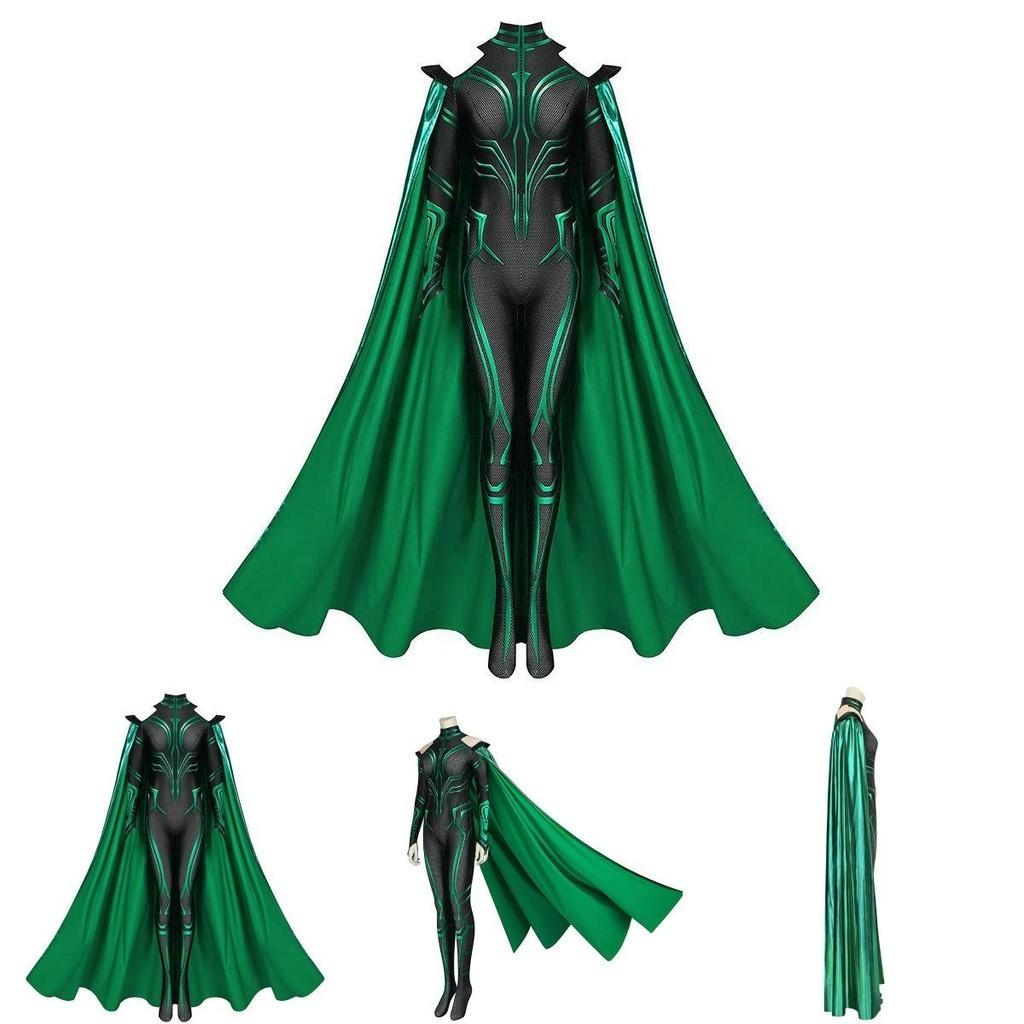 Thor3 Ragnarok Hela Adult Children's Bodysuit Cloak Halloween Costume Perfect For Role Play And Stage Performance