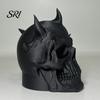 Horned Demon Skull Tow Cover Trailer Dust Heavy-Duty 3D Dust-proof Printed One-Piece Molded Bar Cap Matte Texture Accessory Weatherproof Hitch