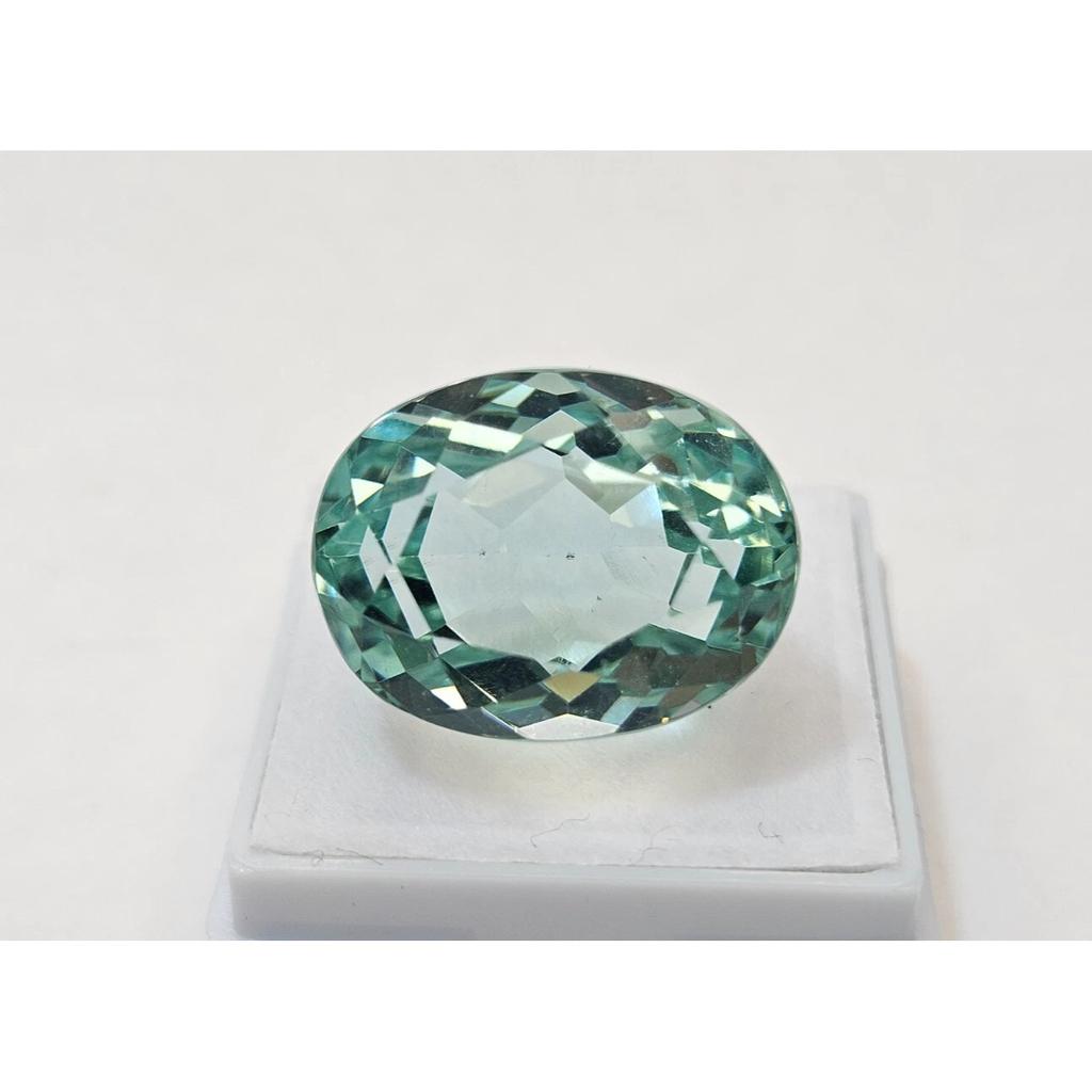 Green Topaz For Making Ring Oval Cut 25-26 Ct Beautiful Certified Gemstone
