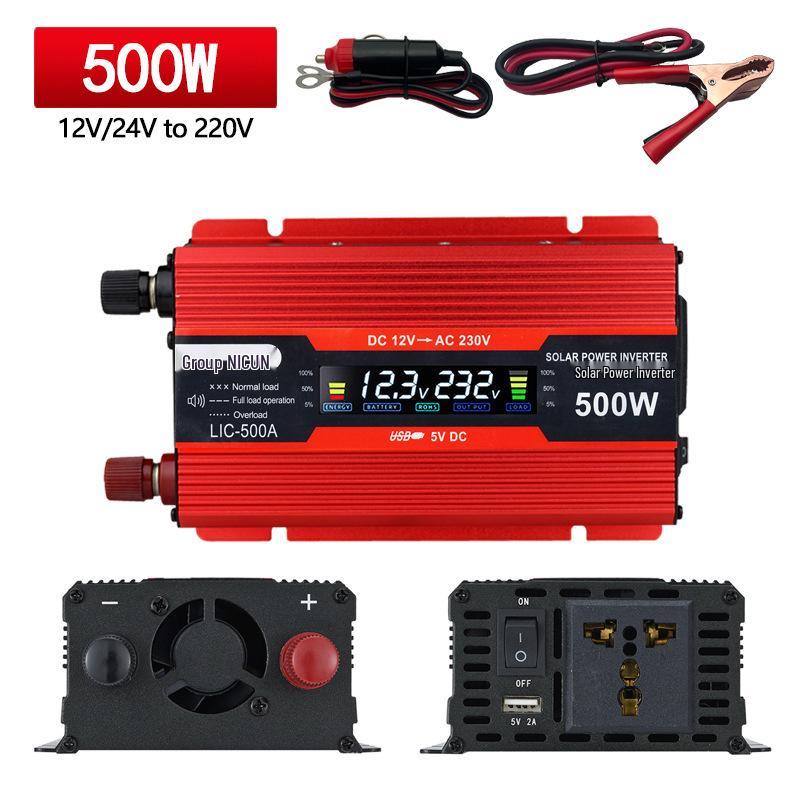 4000W Digital Car Power Inverter 12V/24V to 110V/220V