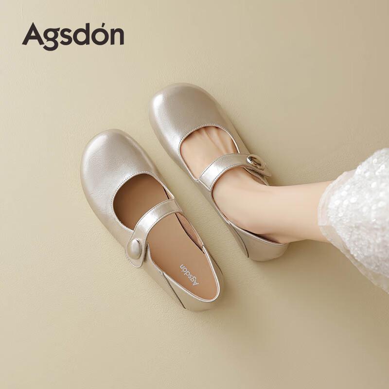Agsdon Women s Mary Jane Flats 40