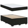 Bed Frame with Mattress Black 120 x 190 cm Fabric