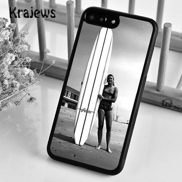 HAWAII BEACH SURF GIRL SURFING ART Phone Case Cover For iPhone 17 Air 16 15 14 Plus 12 13 Pro Max Coque Fundas