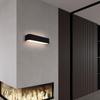 Black LED Wall Lamp: Dimmable Bedside Reading Light for Guest Room and Bedroom