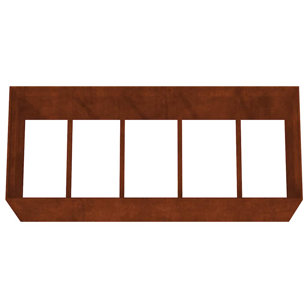 Raised Garden Bed 200x80x80 Cm Corten Steel