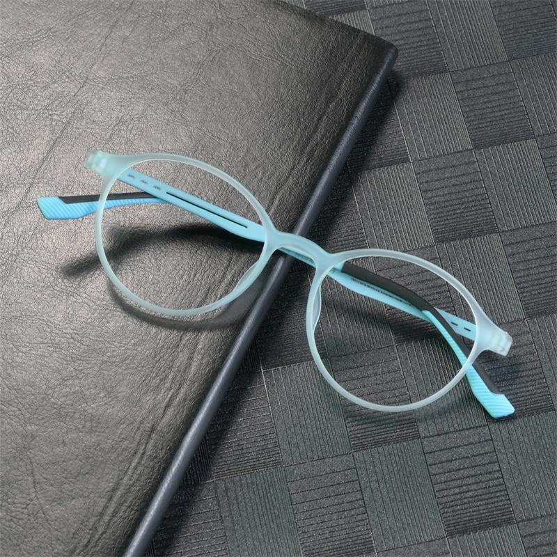 New Ultralight Rubber Titanium Alloy  Myopia Glasses Retro Round Optical Prescription Eyeglasses Frame Men And Women Eyewear