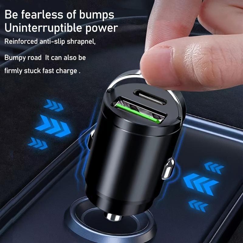 Mini 200W PD QC Pull Ring Fast Charging Car Charger USB C Car Phone Charger Adapter For iPhone 13 12 Xiaomi Samsung Huawei