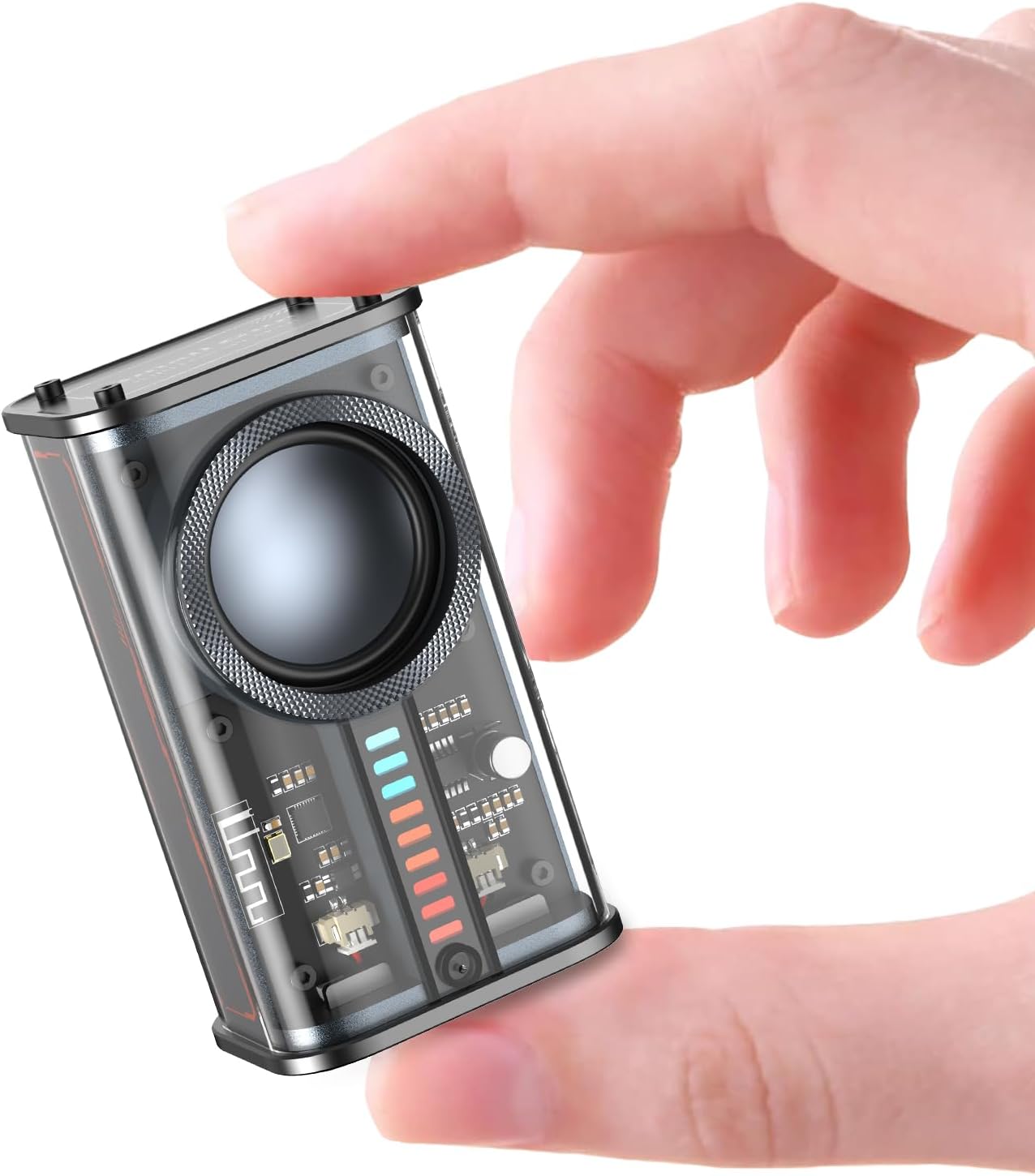 

Прозрачный беспроводной Bluetooth-динамик Портативный мини-динамик со светодиодной разноцветной подсветкой Стереозвук Маленькие динамики TWS