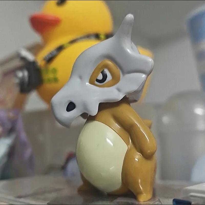 Anime 7Cm Pokemon Cubone Grimace Pikachu Figure Cartoon Cute Ornament Model Desktop Car Decoration Festival Gift Collectible