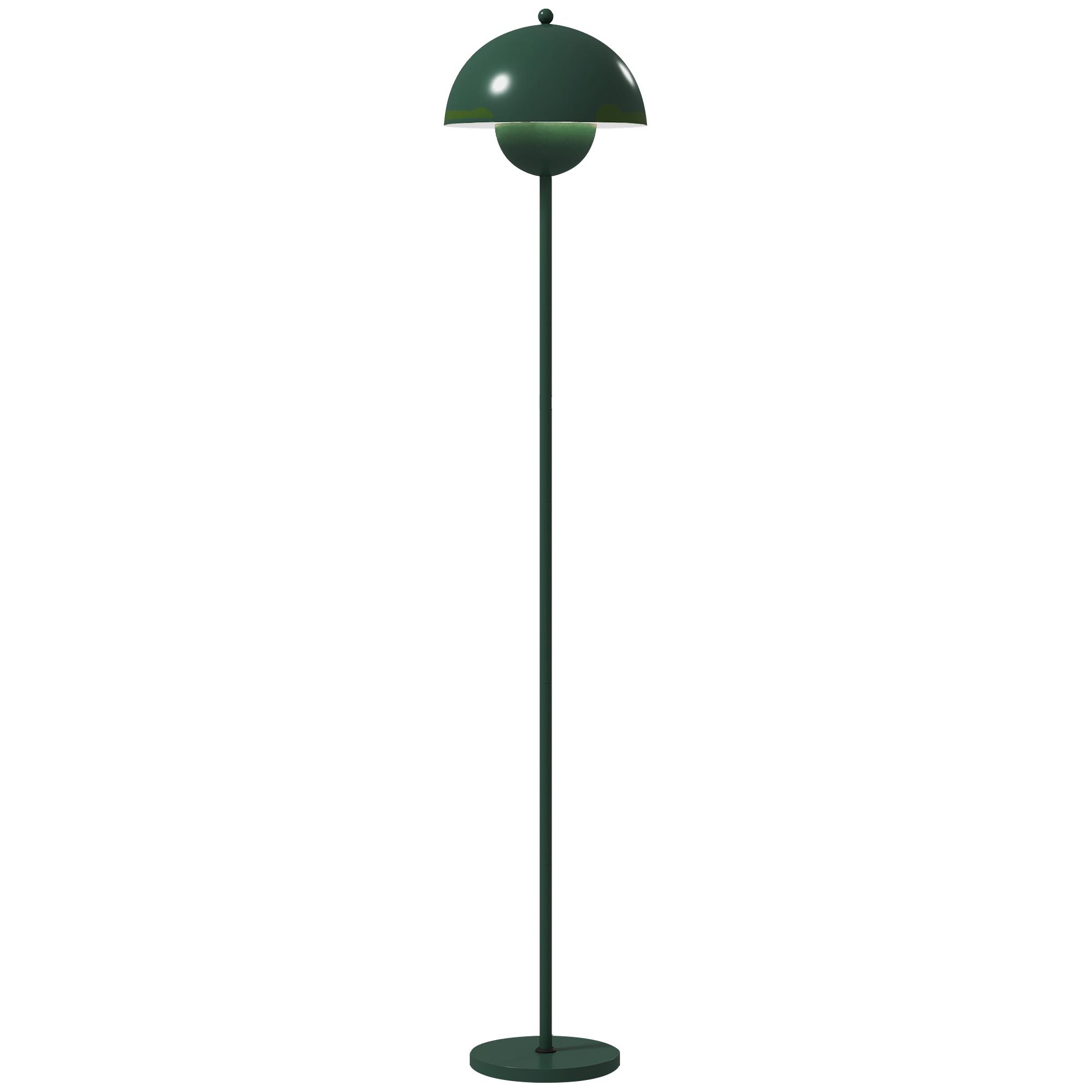 Floor Lamp, Round Shade, Foot Switch
