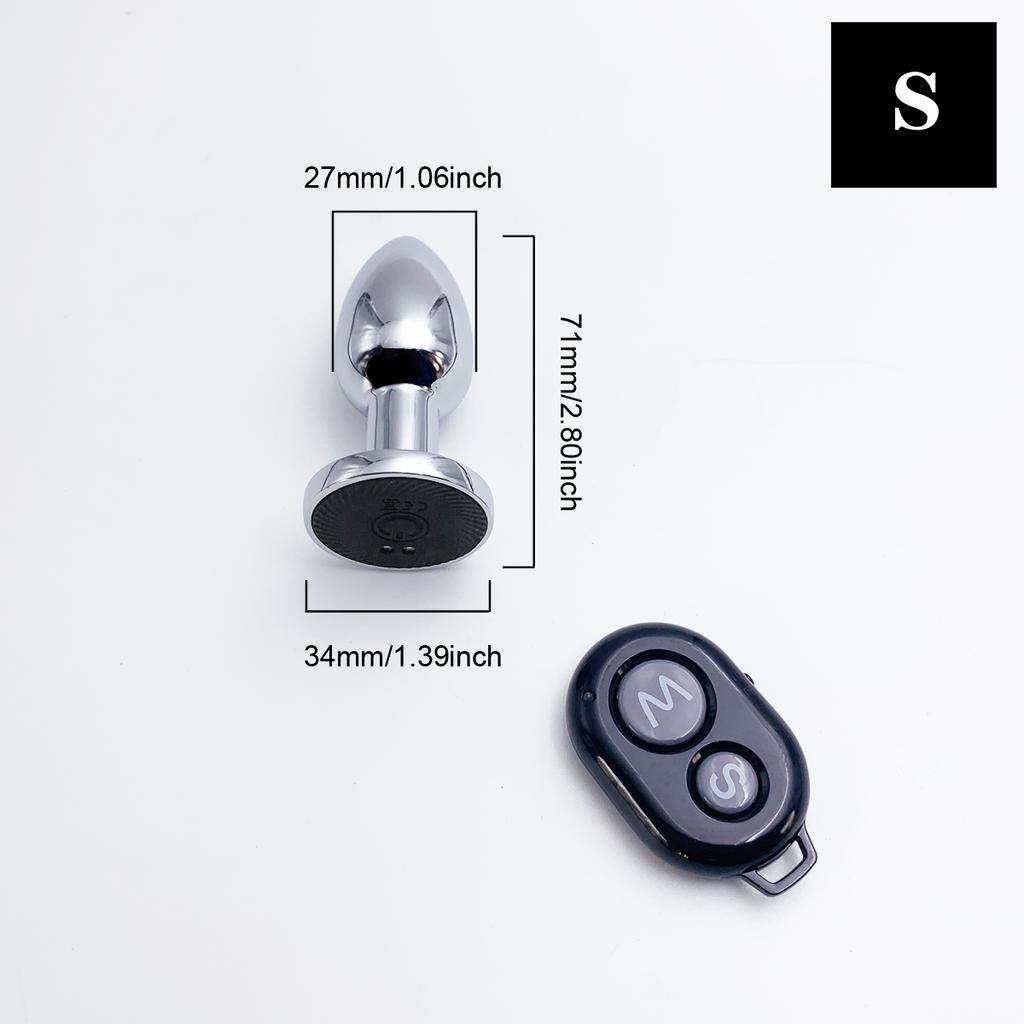 BDSM Metal Anal Plug Wireless Remote Control Vibrators Stainless Steel Vibrating Butt Plug Masturbation Dildos Adult Sex Toys