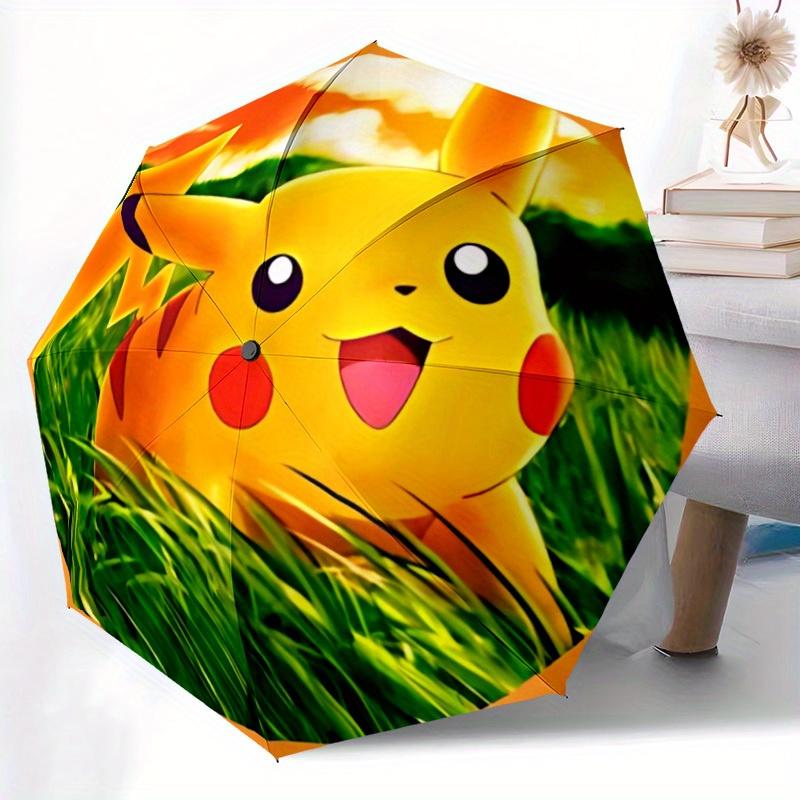 1pc Pikachu, Pokémon Automatic Umbrella - 8-Rib Foldable Design, Outdoor Adventures, and Family Celebrations, Durable Canopy Material Yy250827194