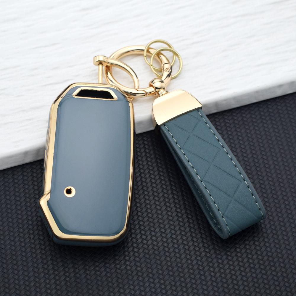 Car Key Cover for Kia Sportage K5 K8 K3 Seltos Cerato Ray Sorento Soul Telluride KX3 KX7 - TPU Anti-Scratch Protective Key Case