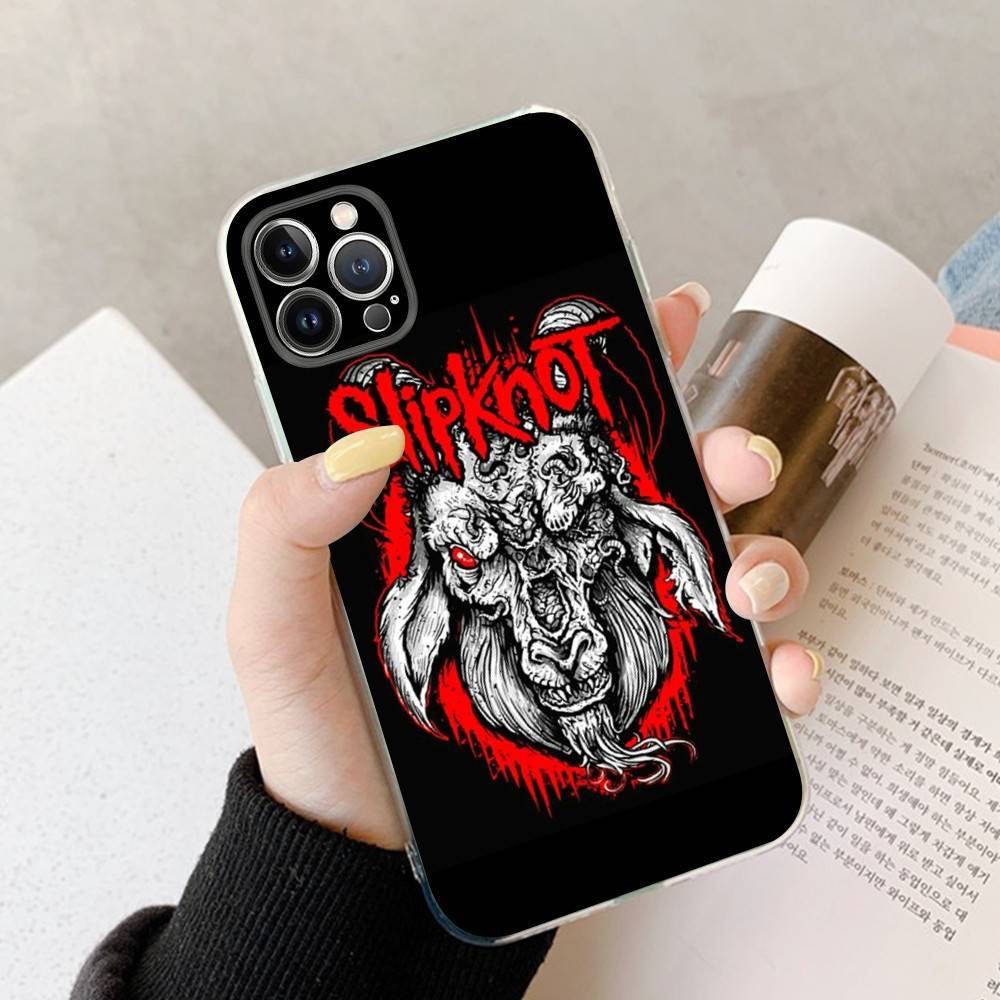 S-Slipknot Rock Transparante Telefoonhoesje Voor IPhone 17 Air 16 Pro Max 15 14 13 12 11Plus Schokbestendige Hoes