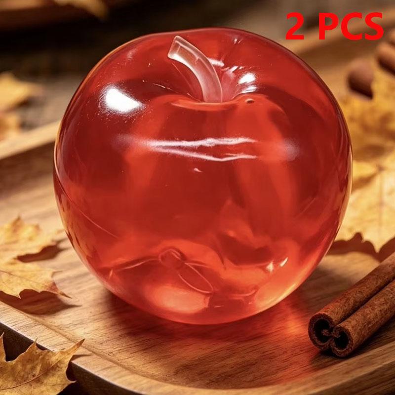 Apple Squeeze Toy Stress Relief Ball Squishy Maltose Sensory Fidget Toy Translucent Slow Rebound Cute Delicate for Adults Kids Anxiety Relief