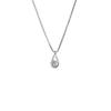 Water Drop Zircon Necklace Pendant Collarbone Chain Gift for Girlfriend Light Luxury Single Diamond Daily Commuter Women's Model