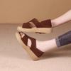 Leather open-toed soft leather sandals fashion retro versatile flat non-slip fashion casual shoes single shoes