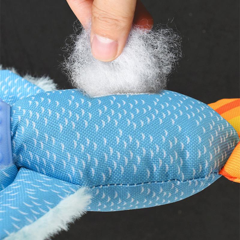 Strong Big Dog Oxford Cloth Toy with Squeaky Cute Animal Shape Pet Chew Toys for Medium Large Dogs Golden Retriever Doberman