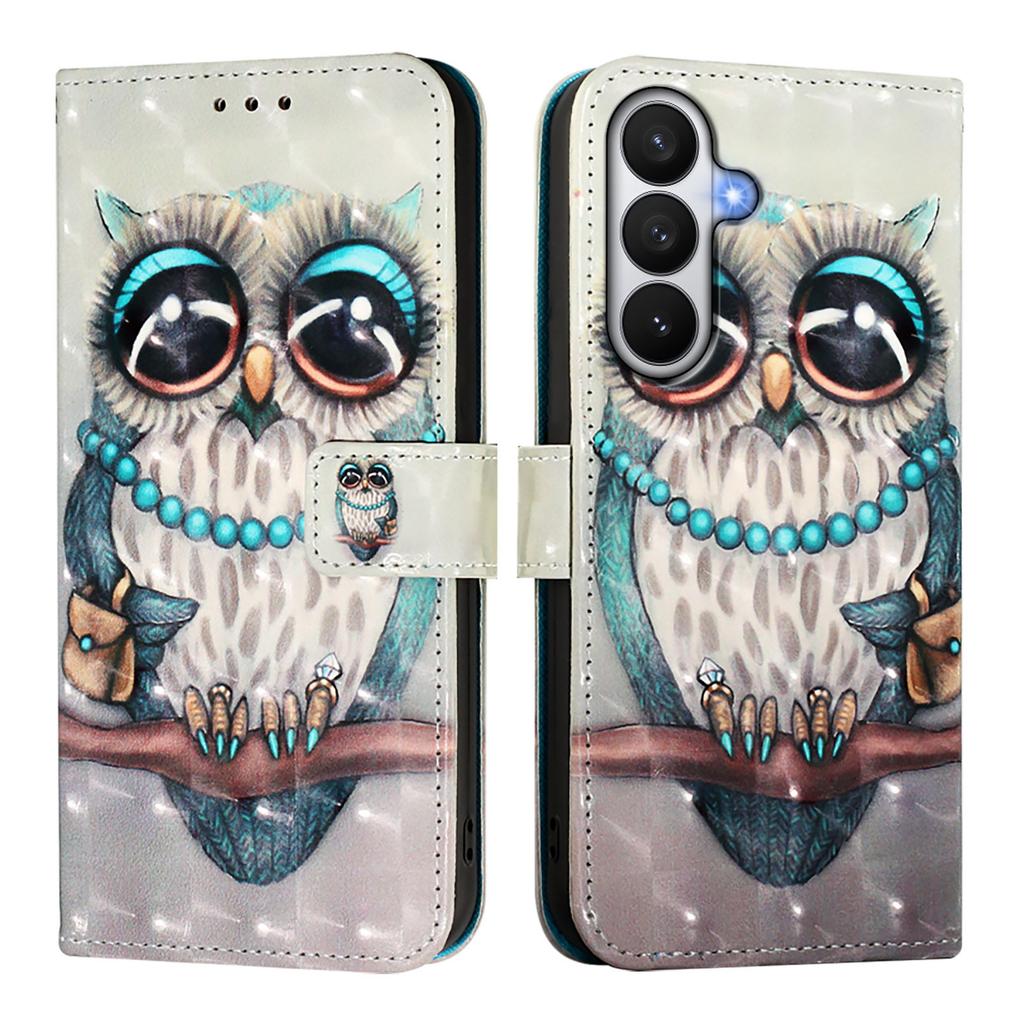 For Samsung Galaxy S26/S26 Pro Leather Case Pattern Printing Wallet Stand Mobile Cover with Strap