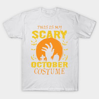 T-shirt Donna Questo È il Mio Costume di Ottobre Spaventoso Stampa Harajuku Kawaii T-shirt Estiva Manica Corta Maglietta Femminile Top