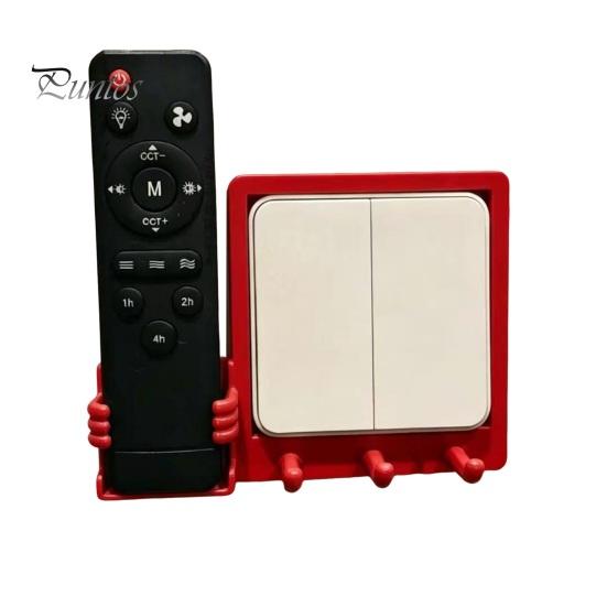 Vintage Home Decor Switch Hook, Wall Mounted Space Saving Design, Remote Control Durable Coat Hooks Storage Box, Key Holder for Living Room