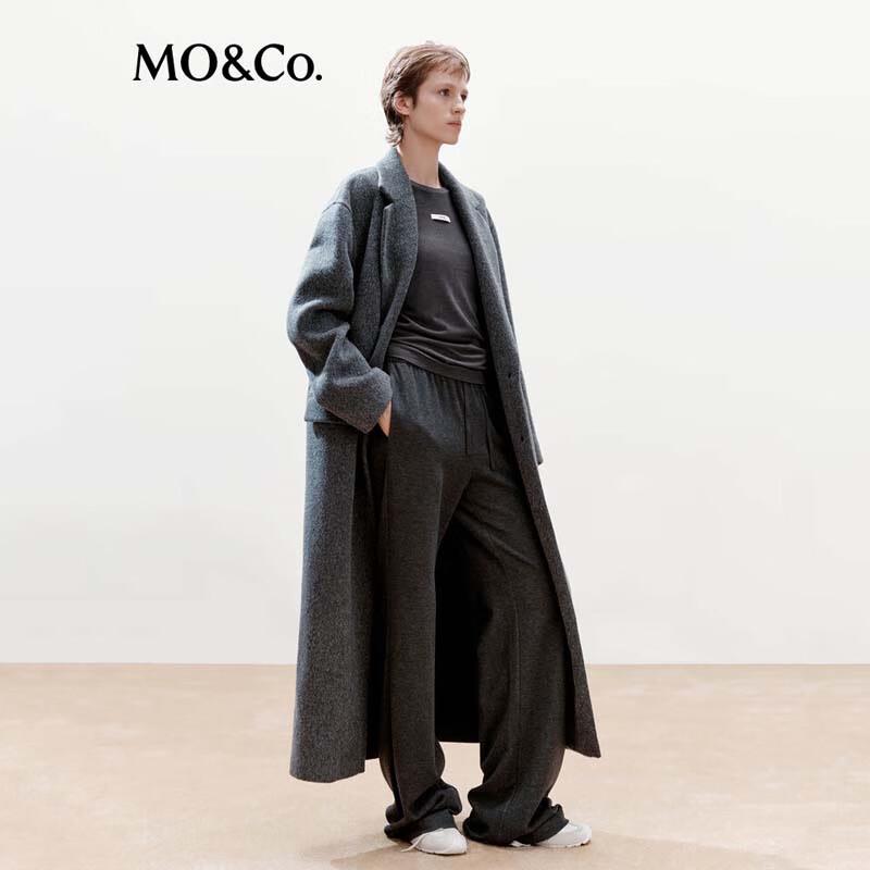 MO&Co. Women's Double-faced Wool Long Coat MBE4OVC012
