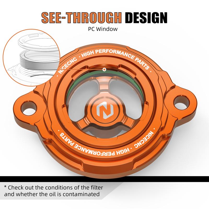 For 2014-2023 KTM 1290 Super Duke R/GT Transparent Oil Filter Cover for KTM 1290 Super Adventure R S T 1290 SAR SAS 2013-2024