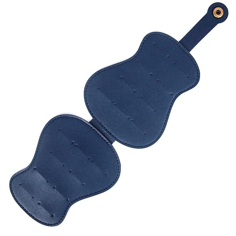 Custodia Portaplettri per Chitarra, Portaplettri per Chitarra Fatto a Mano in Pelle PU con 18 Scomparti per Plettri