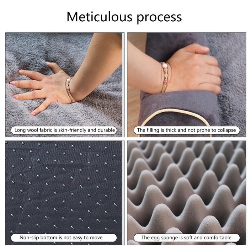 Comfortable Dog Couch Bed with Eggs Shape Foams Double Side Pillows Removable Cover NonSlip Dog Bedding for Winter