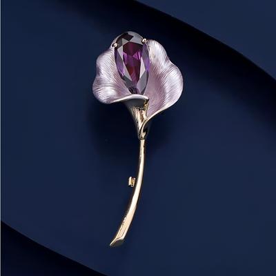 Spilla Calla Lily, Senso del Design Femminile di Alta Gamma, Spilla di Nicchia per Spille da Giacca
