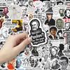 50PCS Creative Celebrity Emoji Stickers for Laptops, Suitcases, and Stationery