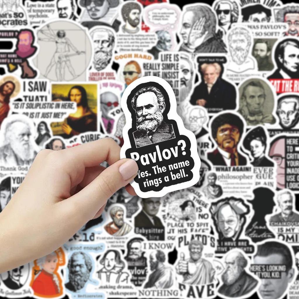 50PCS Creative Celebrity Emoji Stickers for Laptops, Suitcases, and Stationery