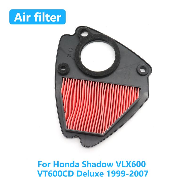For Honda Shadow VLX600 VT600CD Deluxe 1999-2007 VLX 600 Motorcycle Air Filter Engine Intake Cleaner Element Replacement