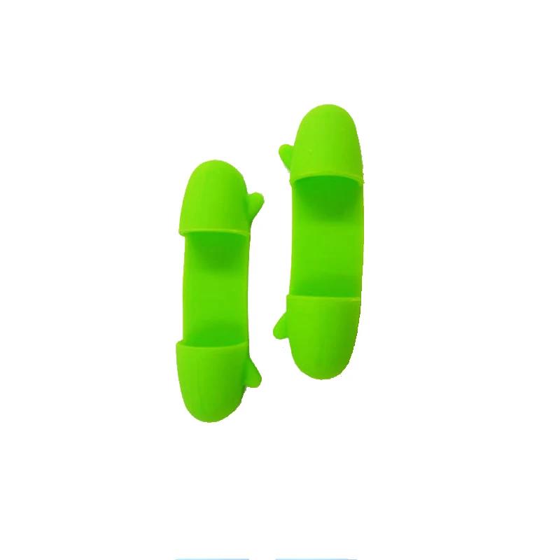 

Anti Scalding Finger Potholders Silicone Pinch Mitts Cooking Pot holders Oven Accessories for Hand Protection Kitchen Gadget зелений