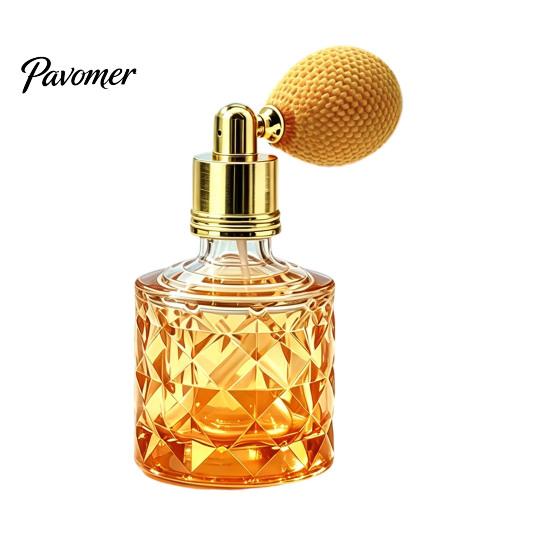 Taschenparfümflasche 10ML Vintage Airbag Parfümflasche, Tragbarer nachfüllbarer Glasleerer Zerstäuber Spray für Reisebehälter