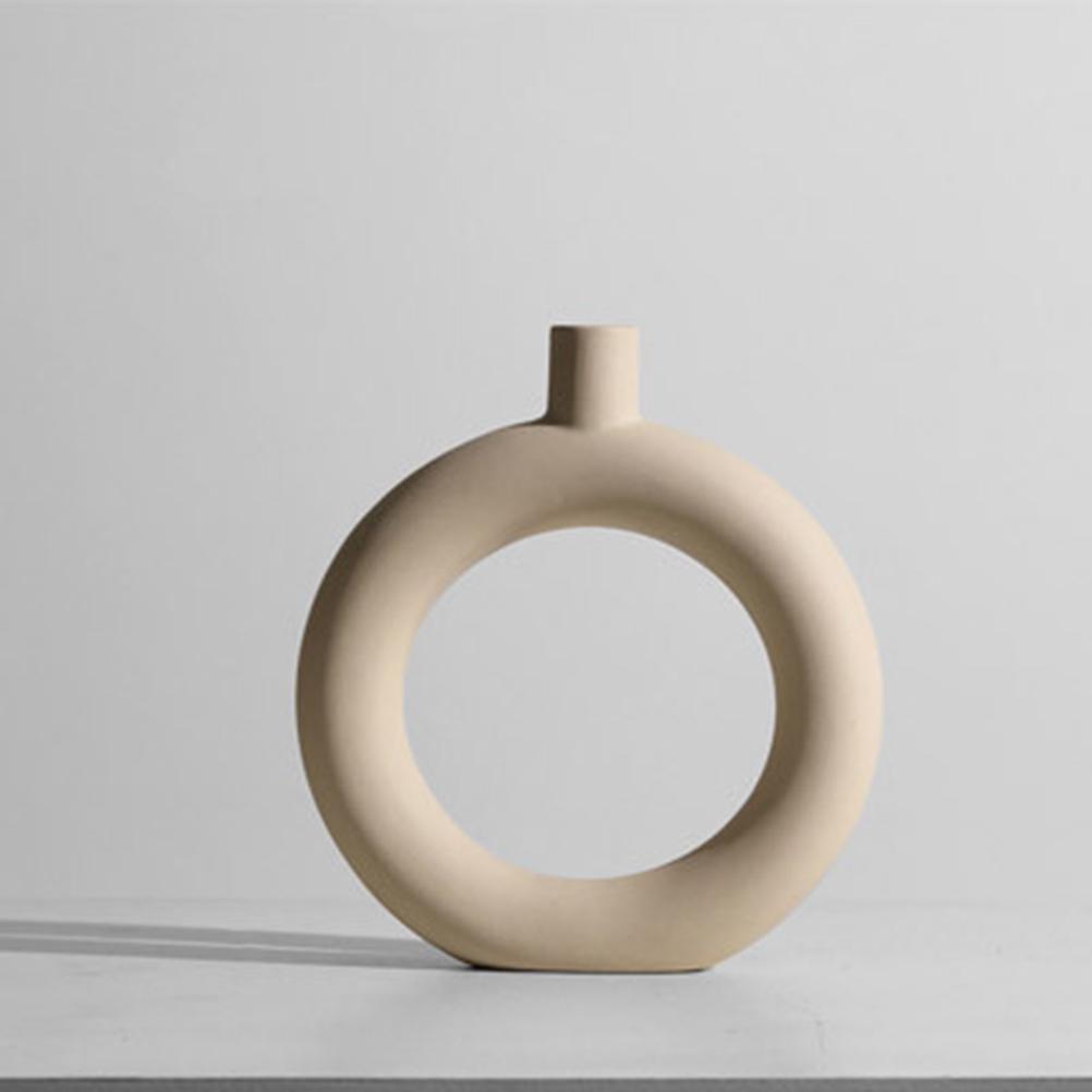 

Керамическая ваза в стиле скандинавского минимализма, украшения из сухоцветов, сказочное украшение для жизни