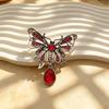 Hollowed-out Butterfly Brooch, Luxury Banquet Crystal Insect Pin, Women's Coat Dress Accessory