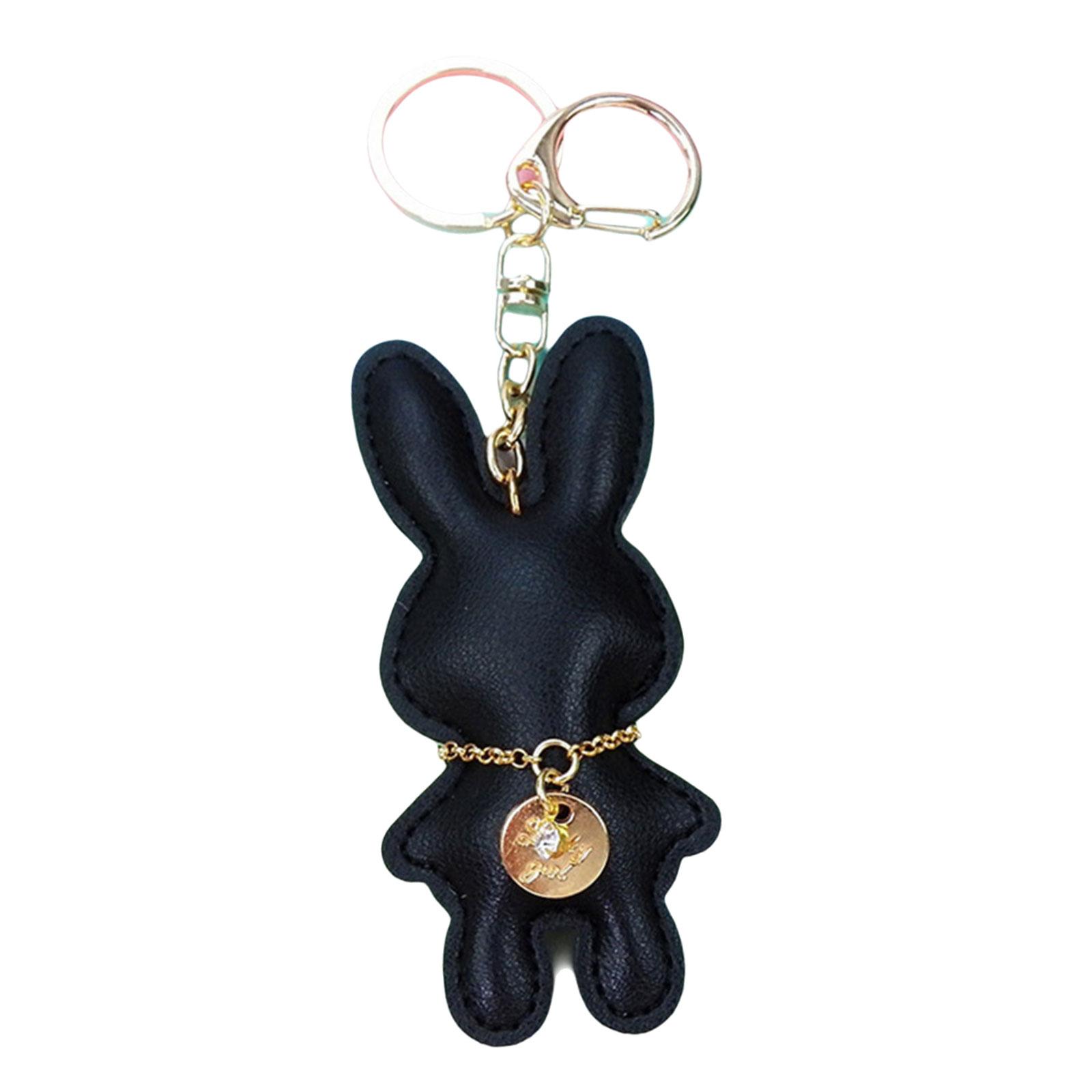 

Модный брелок в форме кролика, искусственная кожа, сумка-кролик, брелок, аксессуар для сумочки для любителей животных 1
