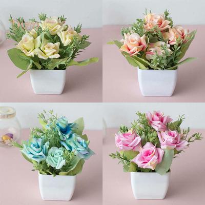 LCP Artificial Flower Pot Bonsai Stage Bridal Wedding Arrangement Home Decor