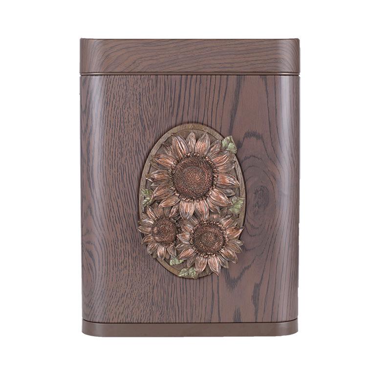 Large Capacity Rechargeable Wood Grain Smart Sensor Trash Can