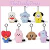 Плюшевий брелок для ключей Bts Bt21, чарівний кулон з корейським мультяшним персонажем
