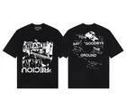 Меланхоличная футболка с коротким рукавом ERD Sketch Graffiti Loose Casual Ричи Рич 4XL