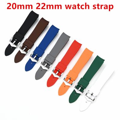 20mm 22mm Universal Δύτης Αθλητικό Λουράκι Βραχιόλι από Σιλικόνη