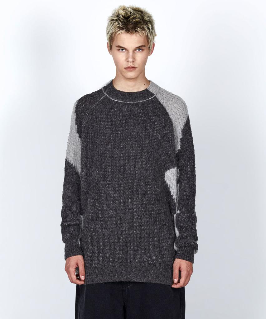 MILLO ARCHIVE Crewneck Dyed Knit [Charcoal]
