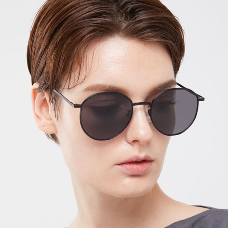 Oart Todd BLACK Square Metal Sunglasses