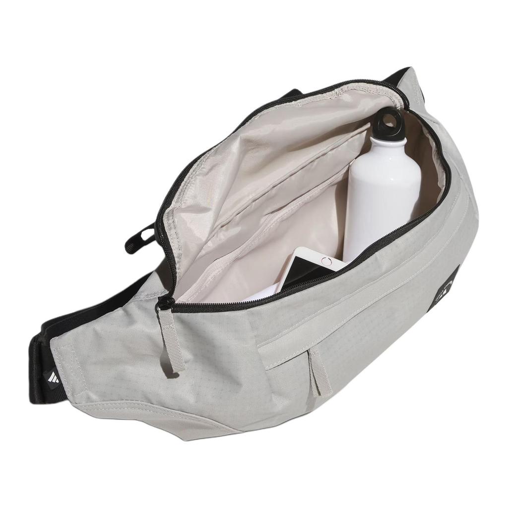 Adidas Recycled Polyester Fanny Pack Unisex Metallic Gray Adidas KC0251