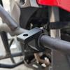 Universal Motorcycle LED Spotlight Mount Bracket - 360° Rotating Aluminum Clamp with Expansion Fixing, Shockproof for Off-Road & Street Use