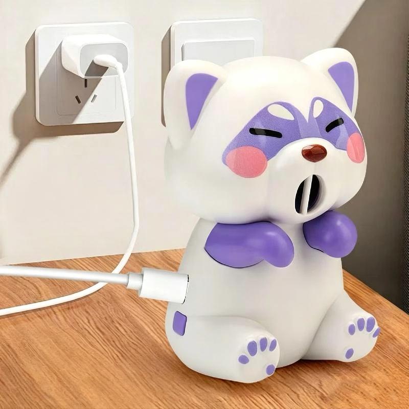 1 Set 3 Speeds Animal Portable Usb Rechargeable Clip-On Personal Fan Mini Food Cooling Fan For Soup Stew Coffee Tea Baked Goods