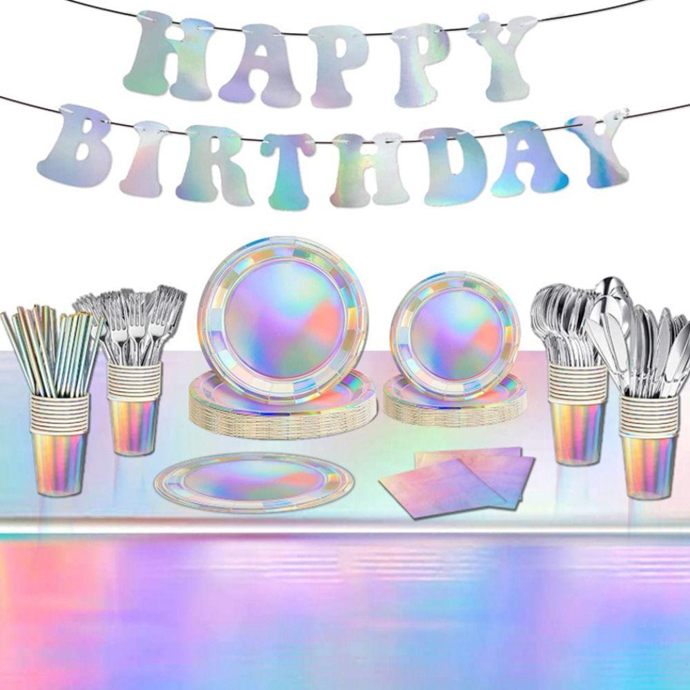 Plastic Laser Tablecover Disposable Laser Tablecloth Table Runner   Party Decor